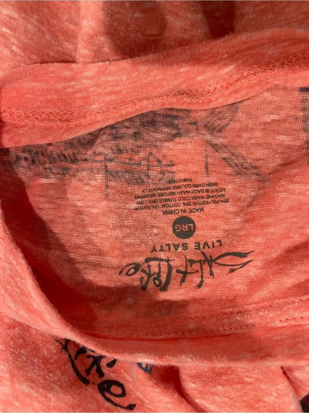 Salt Life Tees - Coral, Light Blue & Teal Fish Prints - Picture 8 of 11